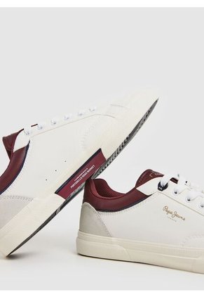 Tenis Para Hombre Kenton Journey M Blanco Y Rojo