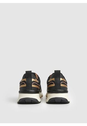 Tenis Brit Pro Nice Negro Y Dorado Para Mujer