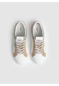 Tenis Dobbie Mix Blanco Y Beige Para Mujer de Pepe Jeans