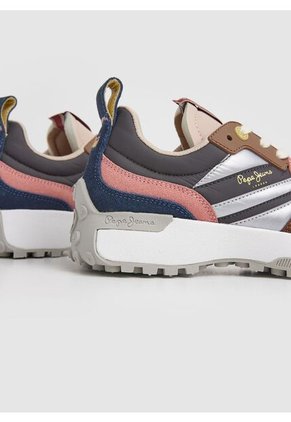 Tenis Pepe Jeans Lucky Grand Para Mujer Color Plata