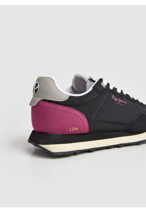 Tenis Pepe Jeans Natch One W Para Mujer Color Negro Y Rosa