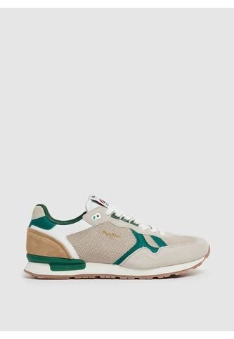 Tenis Pepe Jeans Brit Retro M Para Hombre Color Beige Pepe Jeans