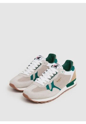 Tenis Pepe Jeans Brit Retro M Para Hombre Color Beige