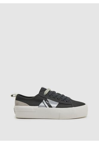 Tenis Pepe Jeans Allen Flag Para Mujer Color Negro Pepe Jeans