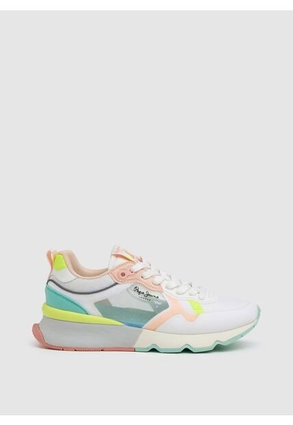 Tenis Pepe Jeans Brit Pro Bright W Para Mujer Color Blanco
