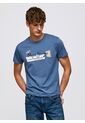 Camisetas Pepe Jeans Para Hombre RAFA Ozzy Blue de Pepe Jeans