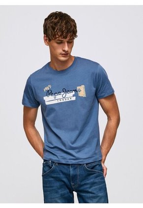 Camisetas Pepe Jeans Para Hombre RAFA Ozzy Blue