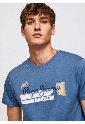 Camisetas Pepe Jeans Para Hombre RAFA Ozzy Blue