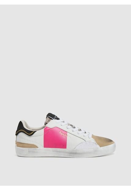 Tenis Lane Elle W Blanco Y Rosa Para Mujer Pepe Jeans
