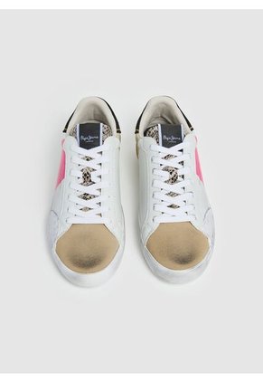 Tenis Lane Elle W Blanco Y Rosa Para Mujer Pepe Jeans