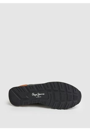 Tenis Pepe Jeans Brit Print M Para Hombre Color Negro