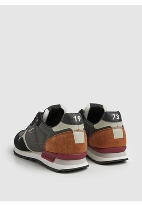 Tenis Pepe Jeans Brit Print M Para Hombre Color Negro