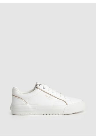 Tenis Pepe Jeans Allen Low Para Mujer Color Blanco Pepe Jeans