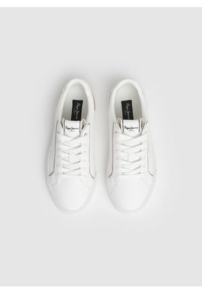 Tenis Pepe Jeans Allen Low Para Mujer Color Blanco