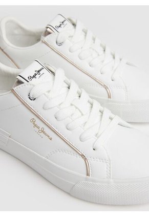 Tenis Pepe Jeans Allen Low Para Mujer Color Blanco
