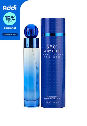 Perfume 360 Very Blue De Perry Ellis Para Hombre 100 Ml Perry Ellis