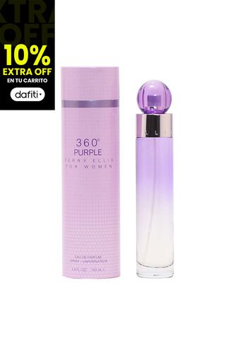 Perfume 360 Grados Purple De Perry Ellis Para Mujer 100 Ml Perry Ellis
