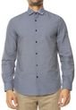 Camisa Azul Grisáceo Perry Ellis de Perry Ellis