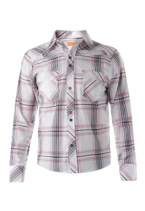 Camisa Pier Nine Blanco-Gris-Rojo