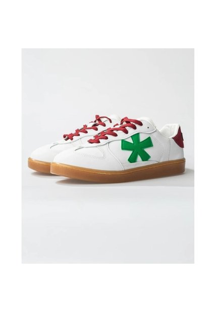 Tenis Pisos Para Hombre Flat Blanco Puro Vino Pino