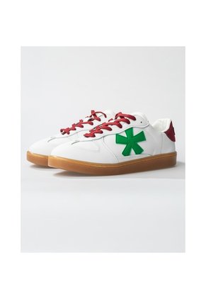Tenis Pisos Para Hombre Flat Blanco Puro Vino Pino