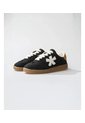Tenis Pisos Para Hombre Flat Negro Rex Mostaza Tiza de Pisos