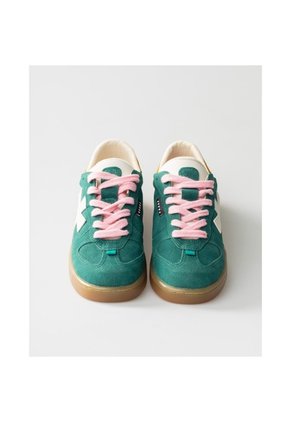 Tenis Pisos Para Mujer Flat Turquesa Mostaza Tiza