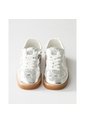 Tenis Pisos Para Mujer Flat Silver Tiza de Pisos