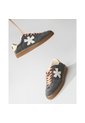 Tenis Pisos Para Mujer Flat Gris Mouse Amarillo Tiza de Pisos
