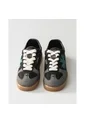 Tenis Pisos Para Hombre Flat Gris Power Verde de Pisos