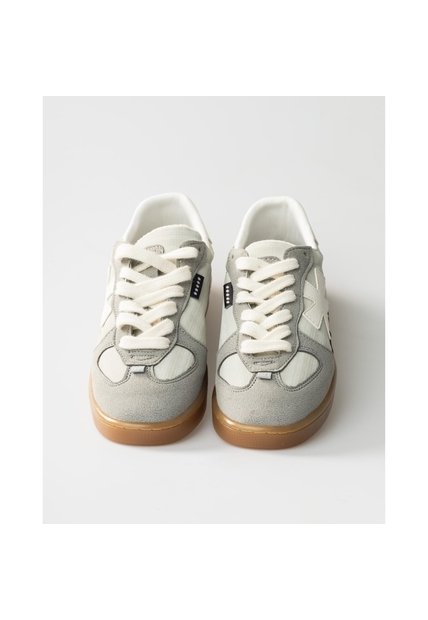 Tenis Pisos Para Hombre Flat Gris Artico Tiza