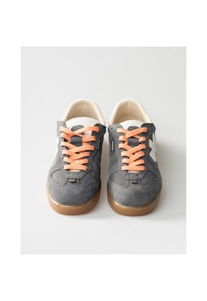Tenis Pisos Para Mujer Flat Gris Mouse Amarillo Tiza