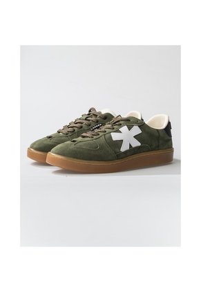Tenis Pisos Para Hombre Flat Oliva Negro Tiza