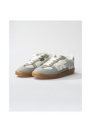 Tenis Pisos Para Hombre Flat Gris Artico Tiza