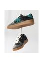 Tenis Pisos Para Hombre Flat Gris Power Verde de Pisos