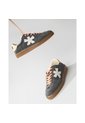 Tenis Pisos Para Mujer Flat Gris Mouse Amarillo Tiza de Pisos
