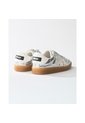 Tenis Pisos Para Mujer Flat Silver Tiza de Pisos