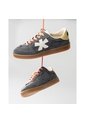 Tenis Pisos Para Mujer Flat Gris Mouse Amarillo Tiza de Pisos