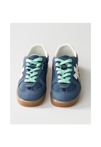 Tenis Pisos Para Hombre Flat Indigo Rojo X Tiza Pisos