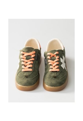 Tenis Pisos Para Mujer Flat Oliva Coral Tiza Pisos