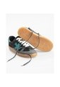 Tenis Pisos Para Hombre Flat Gris Power Verde de Pisos