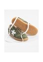 Tenis Pisos Para Hombre Flat Oliva Negro Tiza de Pisos