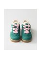 Tenis Pisos Para Mujer Flat Turquesa Mostaza Tiza de Pisos