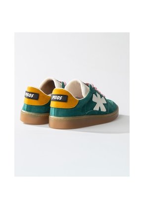 Tenis Pisos Para Mujer Flat Turquesa Mostaza Tiza