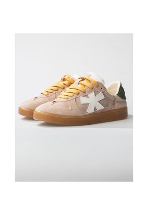 Tenis Pisos Para Mujer Flat Rosa Palido Oliva Tiza