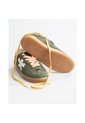 Tenis Pisos Para Mujer Flat Oliva Coral Tiza de Pisos