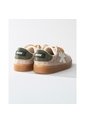Tenis Pisos Para Mujer Flat Rosa Palido Oliva Tiza de Pisos