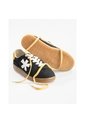 Tenis Pisos Para Hombre Flat Negro Rex Mostaza Tiza de Pisos