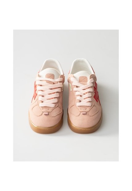 Tenis Pisos Para Mujer Flat Palo Rosa Rojo X