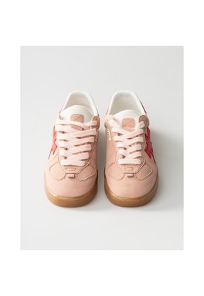 Tenis Pisos Para Mujer Flat Palo Rosa Rojo X